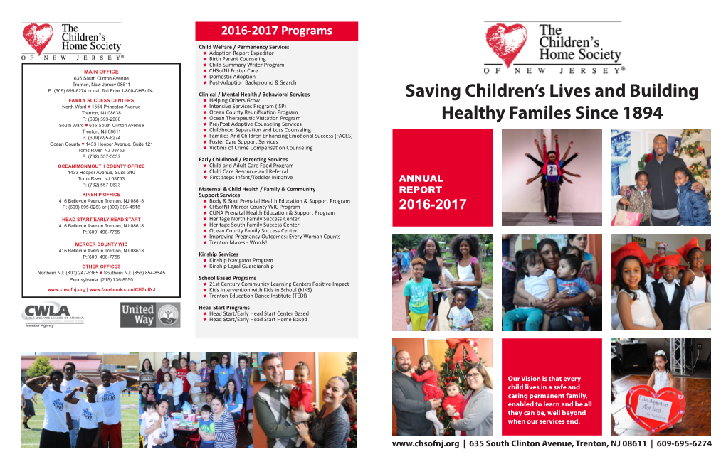 2016-2017 Chsofnj Annual Report