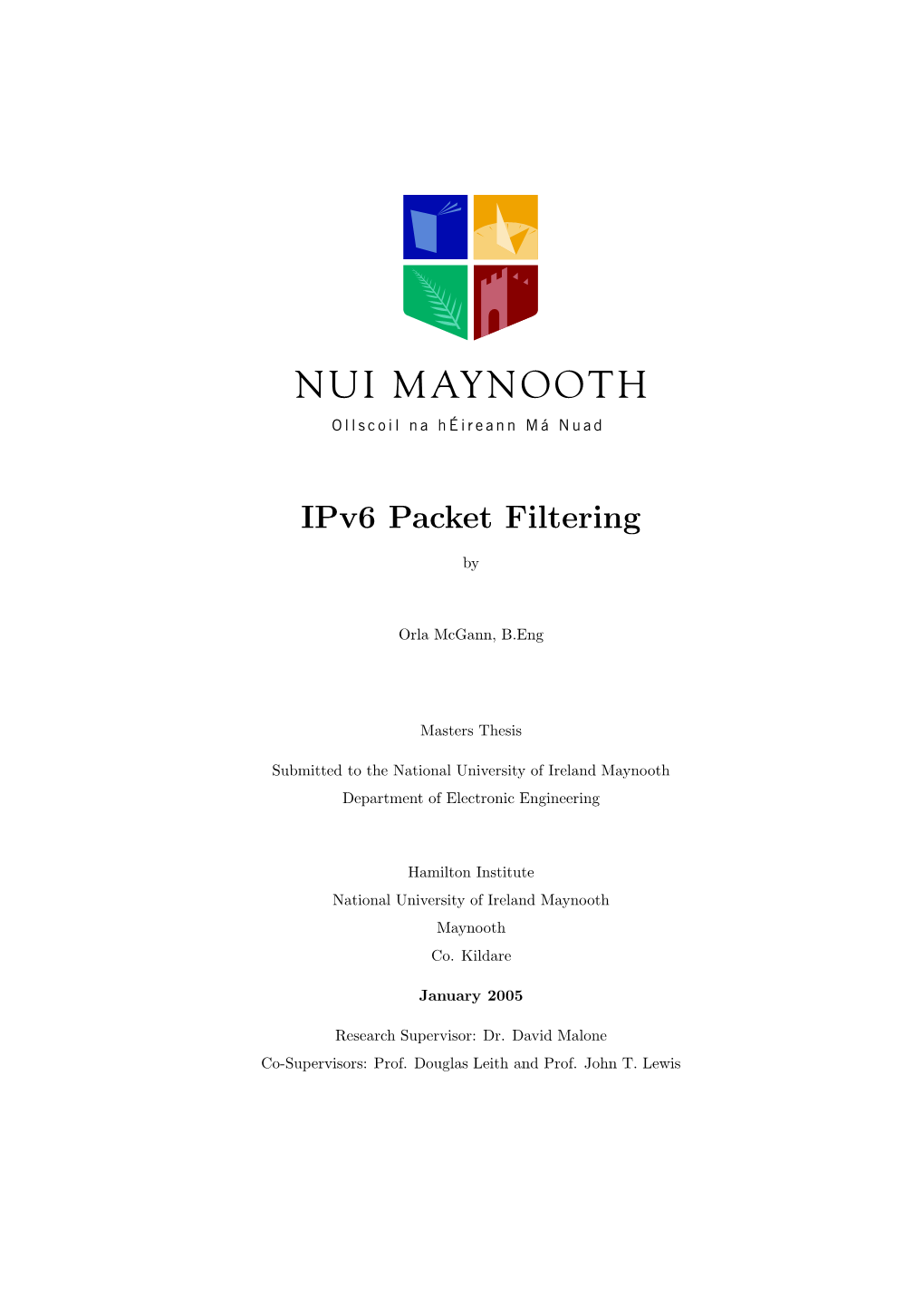 Ipv6 Packet Filtering