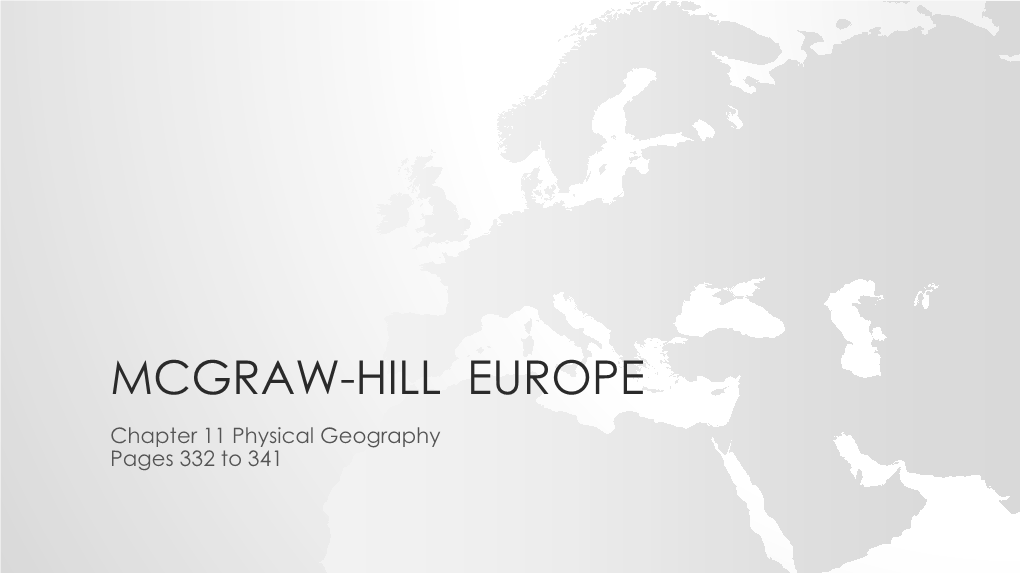 Mcgraw-Hill Europe