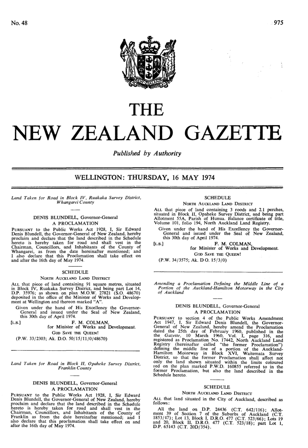 NEW ZEALAND GAZE'ivie Published by Authority