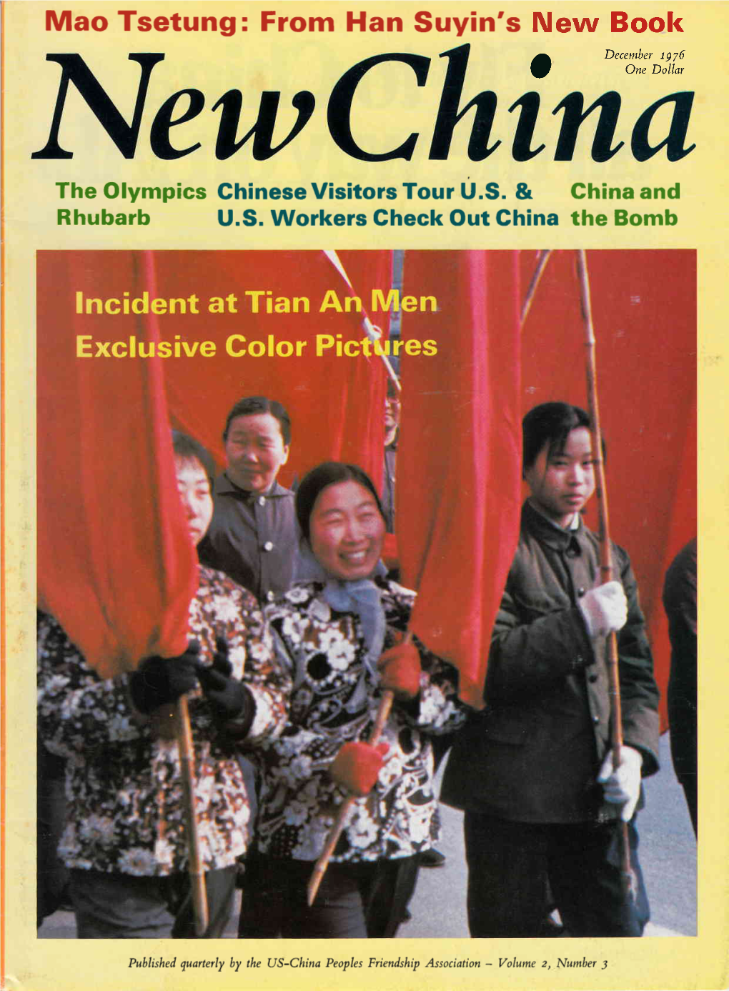 Mao Tsetung: from Han Suyin's New Book December T976 O One Dollar