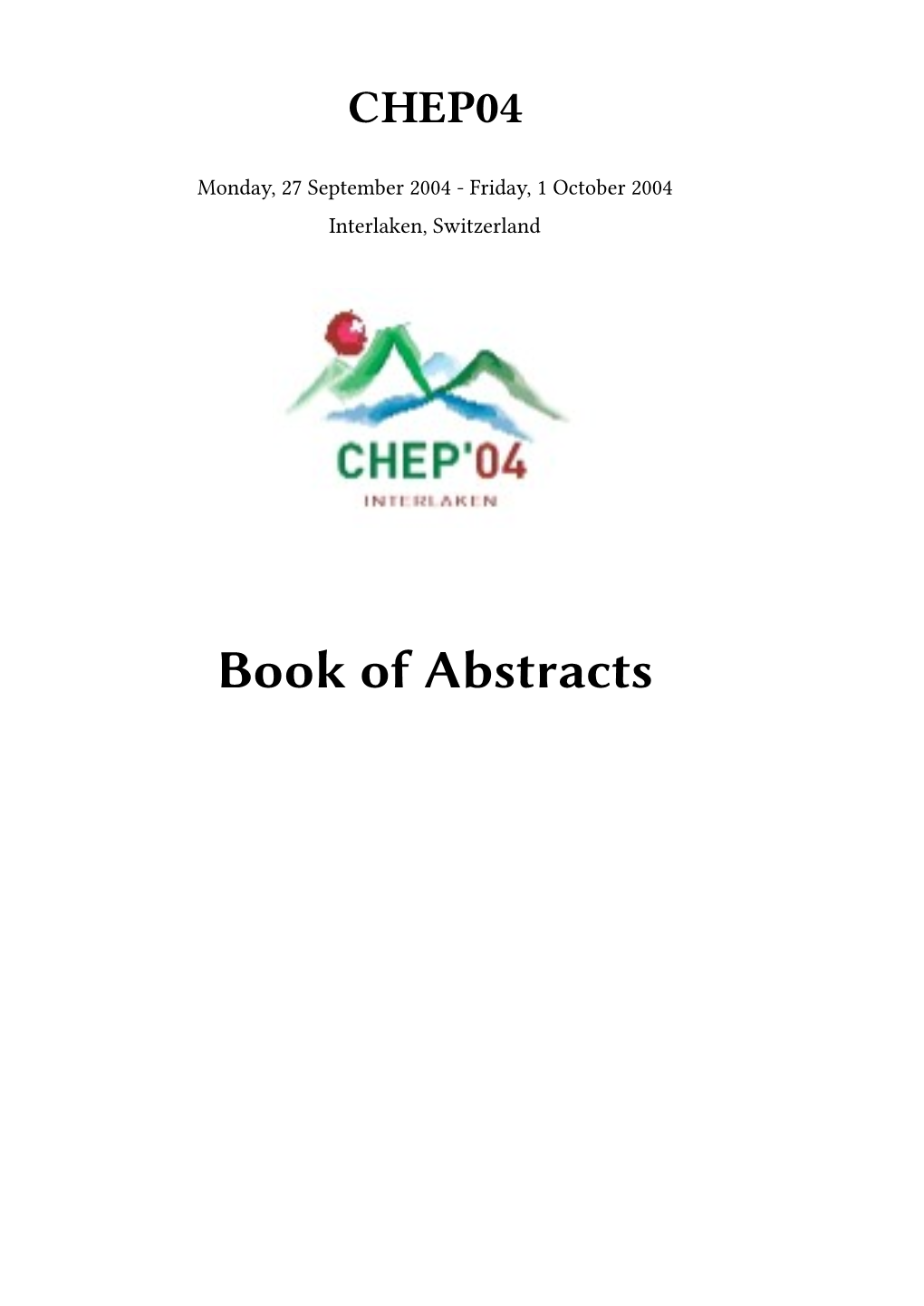 Book of Abstracts