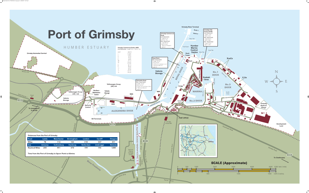 Grimsby Fish Docks (GFDE) Grimsby Commercial Berth 2 Lock Dimensions Length 13.3M Dock Beam 13.3M Lock Dimensions Max