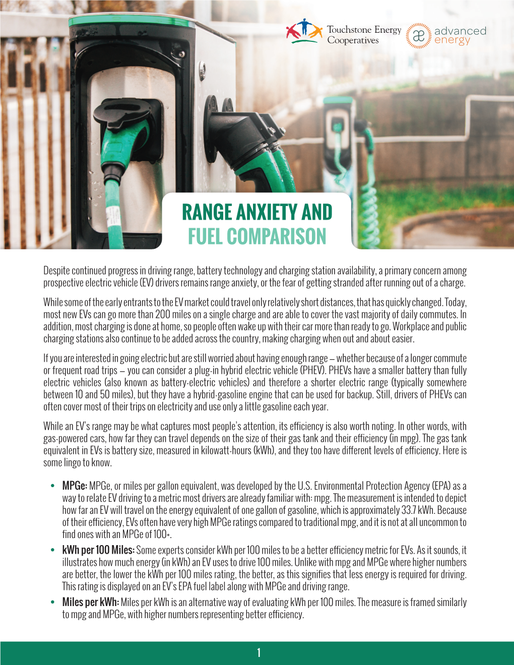 Range Anxiety and Fuel Comparison