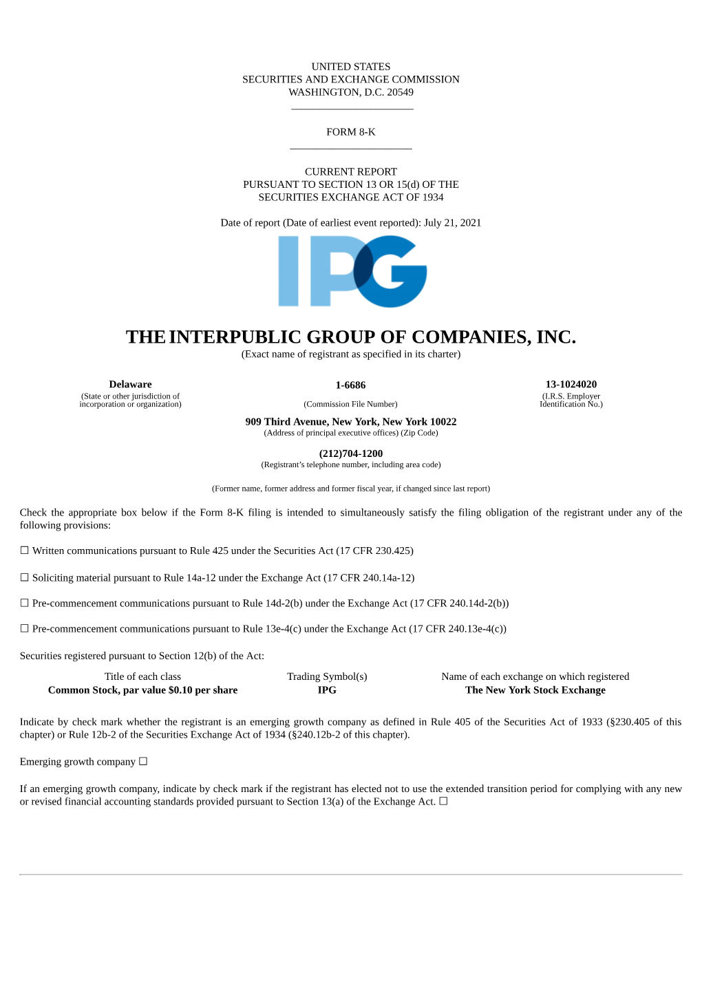 Theinterpublic Group of Companies, Inc