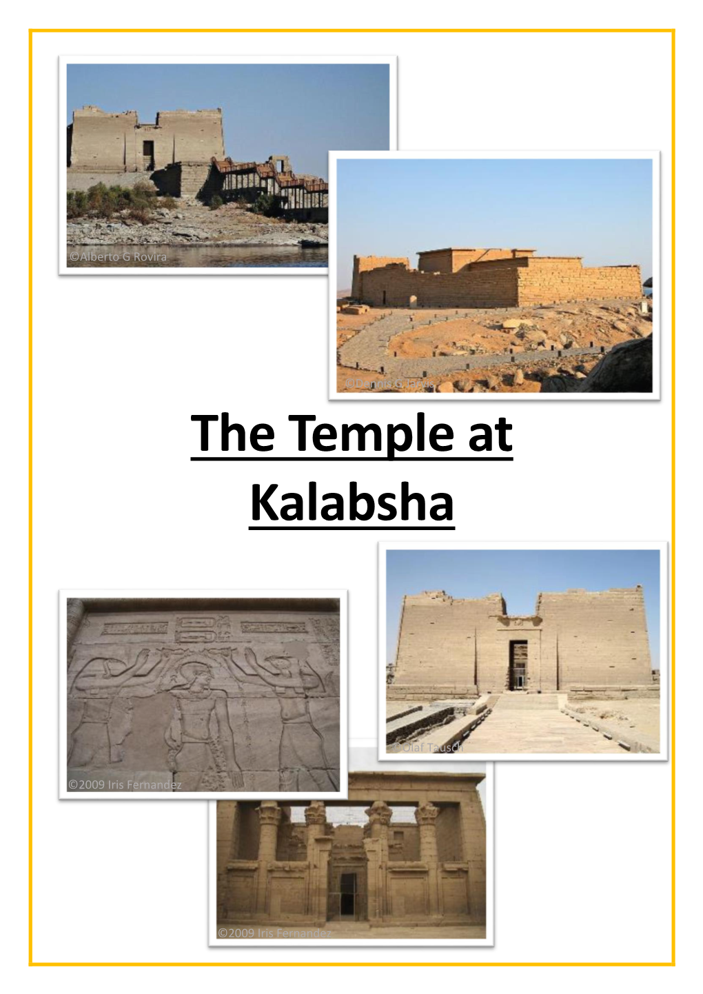 The Temple at Kalabsha