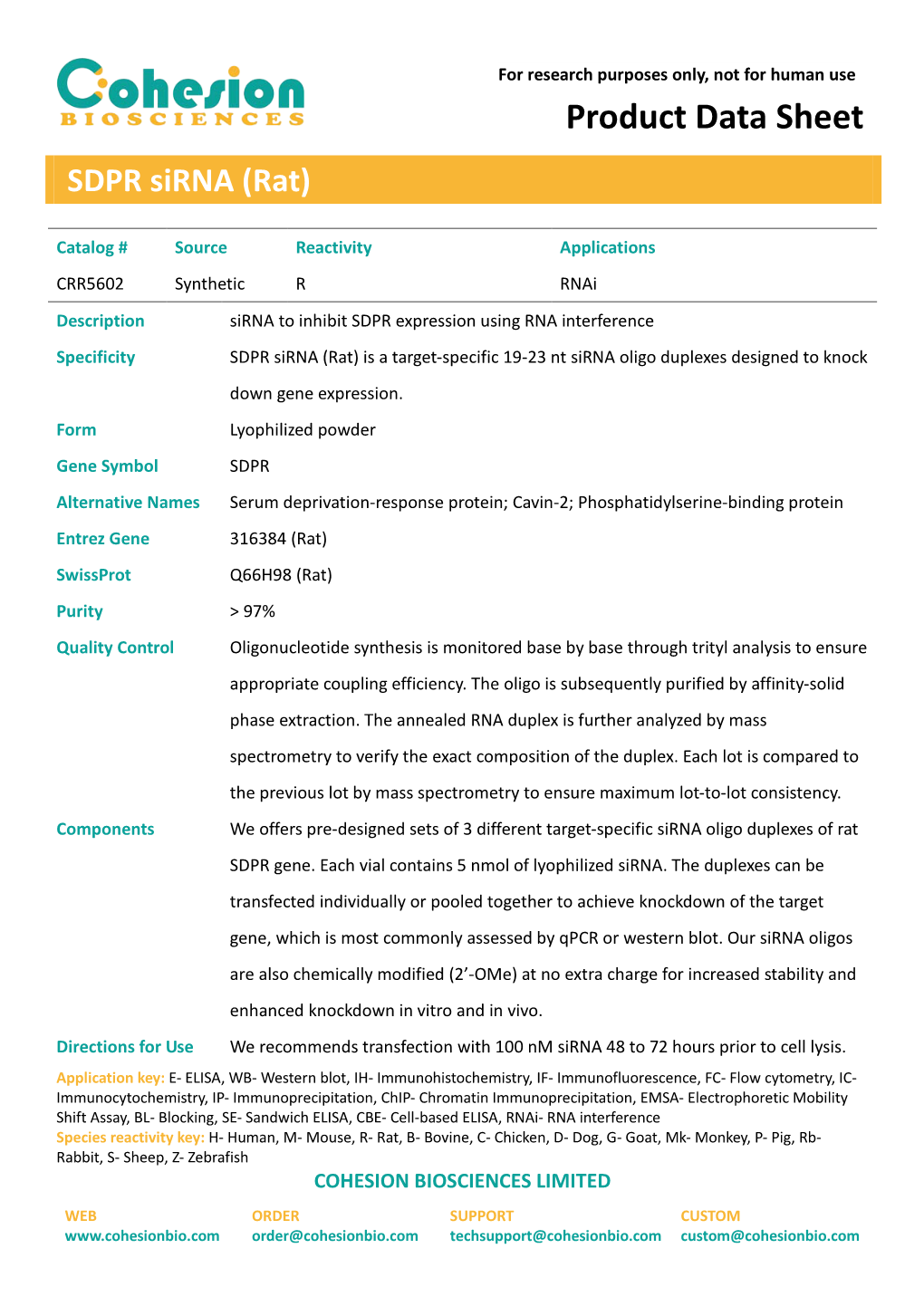 Product Data Sheet