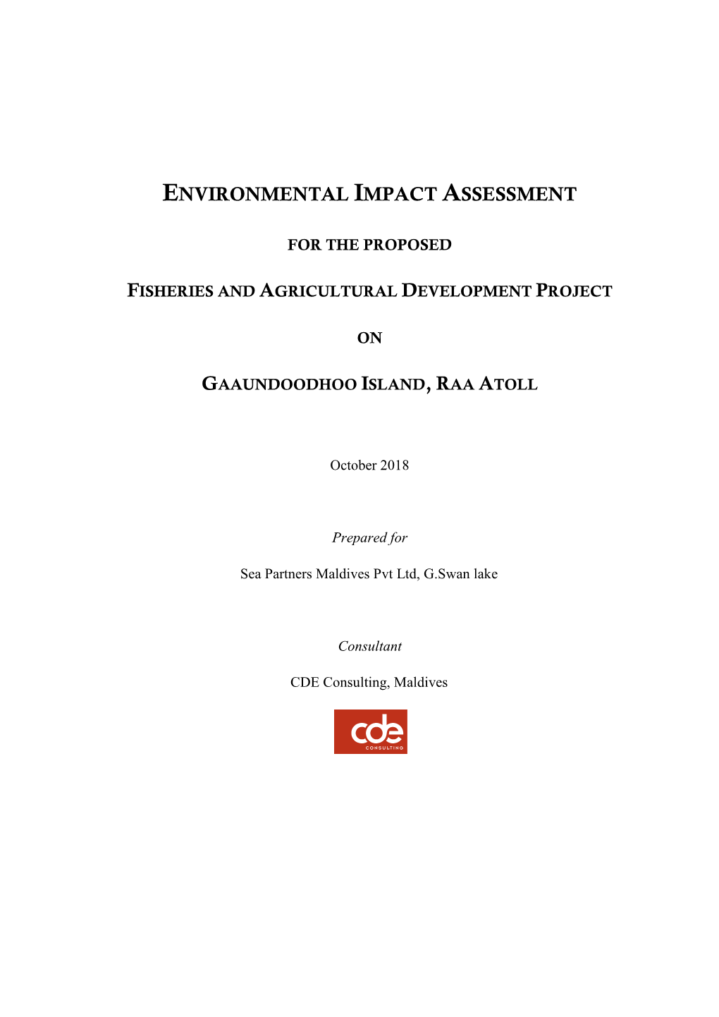 Environmental Impact Assessment