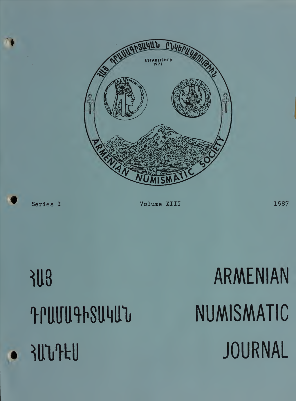 ARMENIAN Wluniwfb NUMISMATIC I Wm JOURNAL