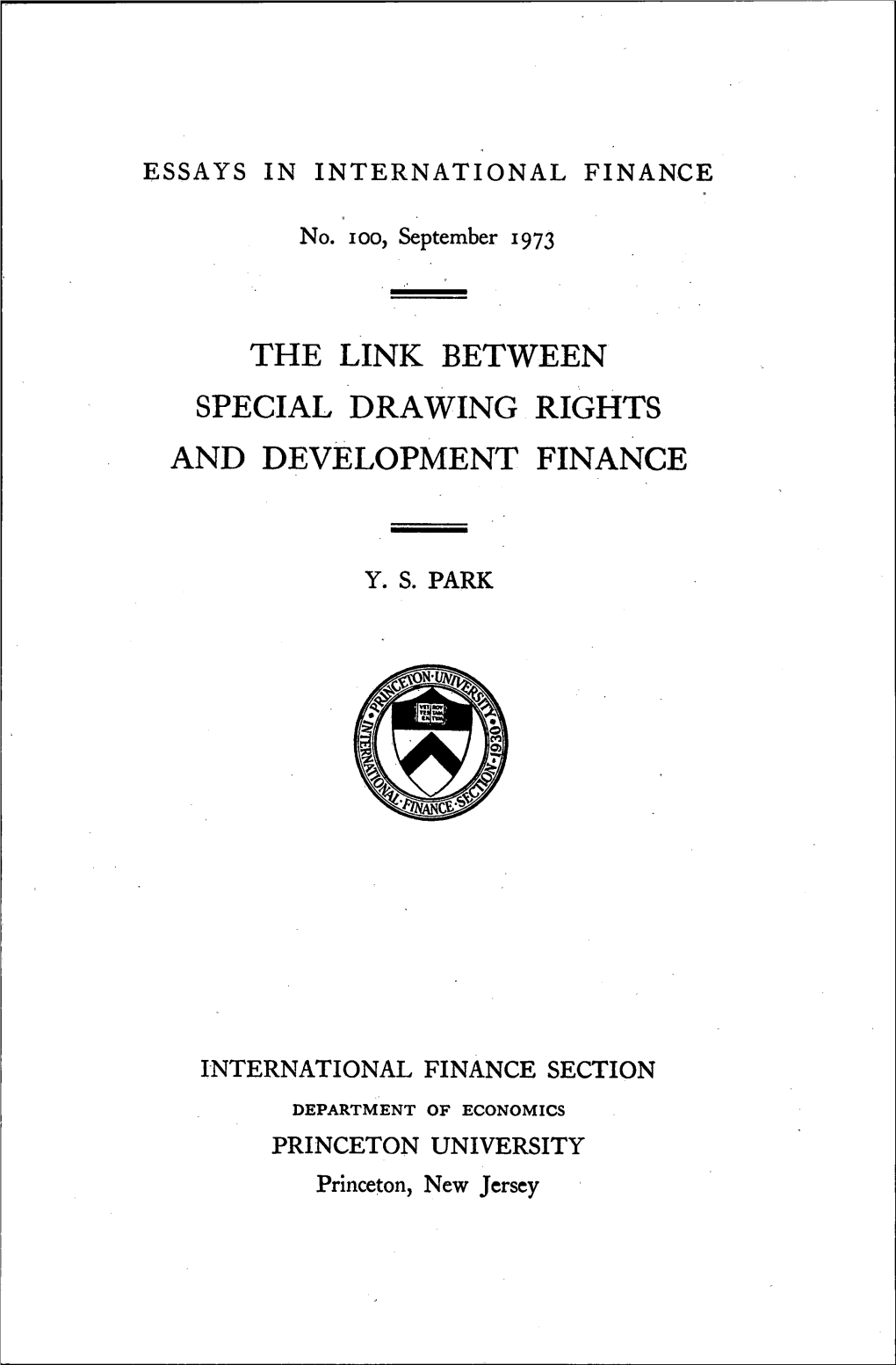 The Link Between Special Drawing Rights and Development Finance