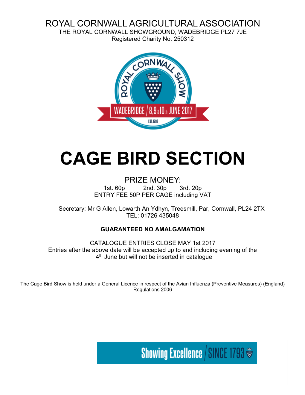 Cage Bird Section