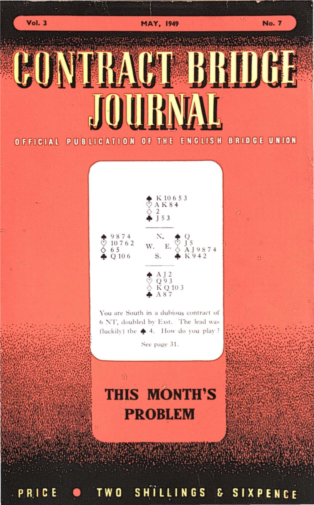 Contract Bridge Journal, C/O Priestley.Studios Ltd., Commercial