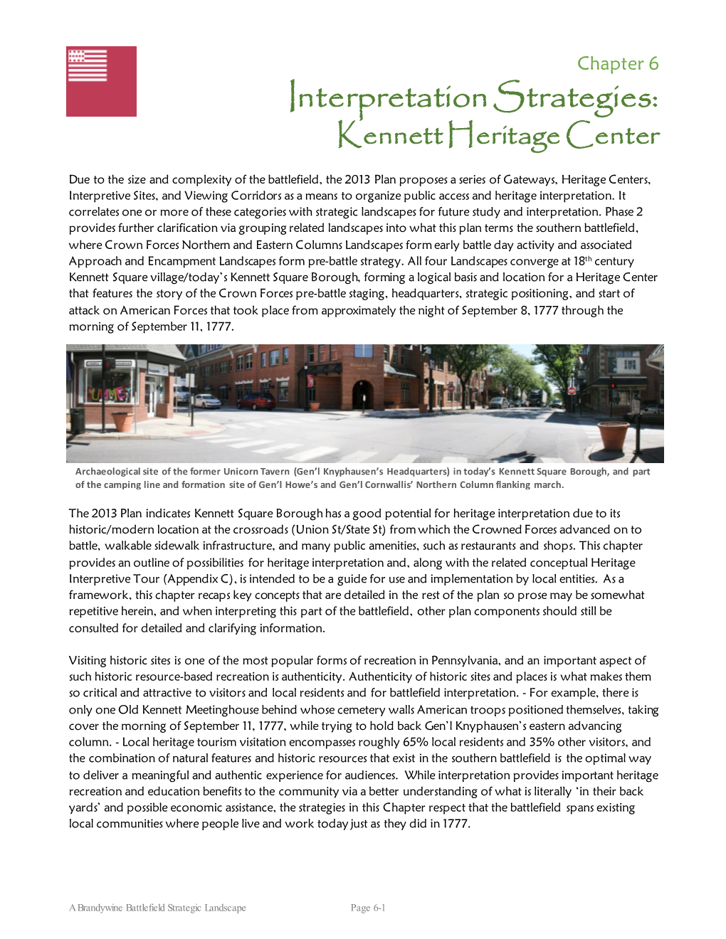 Interpretation Strategies: Kennett Heritage Center