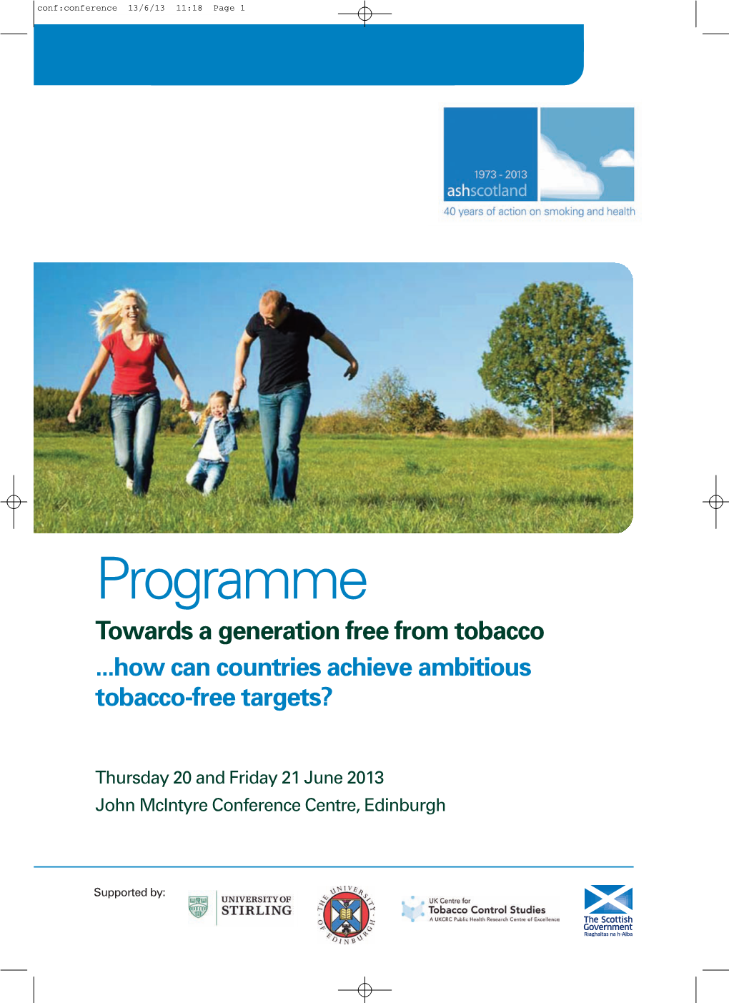 Programme Towards a Generation Free from Tobacco ...How Can Countries Achieve Ambitious Tobacco-Free Targets?