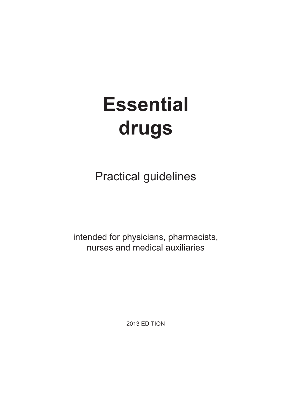 Essential Drugs