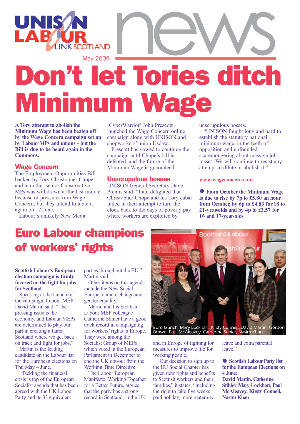 Labour Link News May 2009