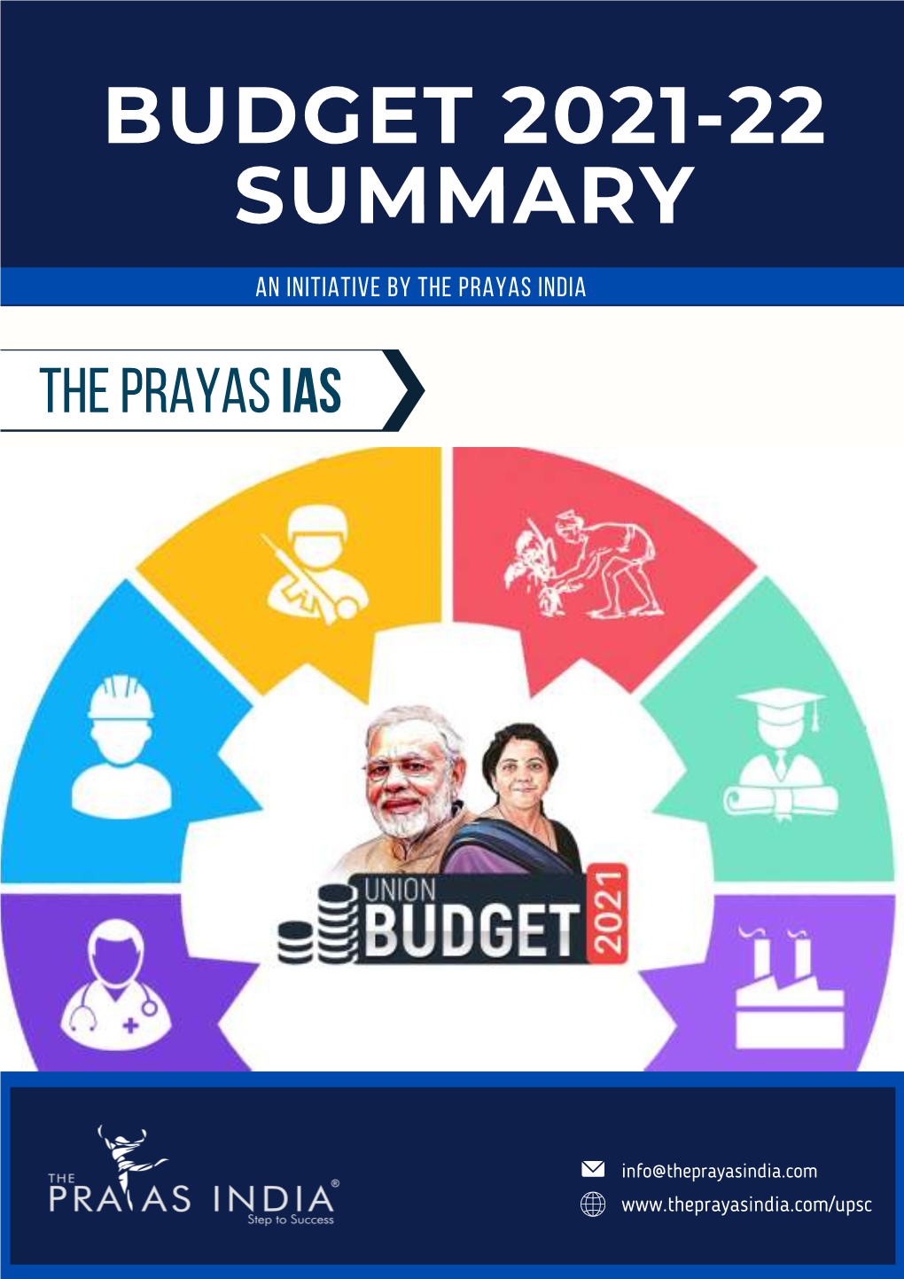BUDGET 2021-22 SUMMARY an Initiative by the Prayas India the Prayas IAS