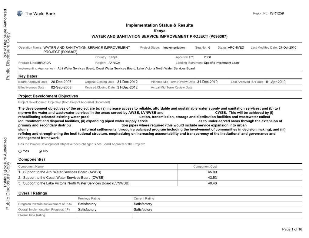 World Bank Document