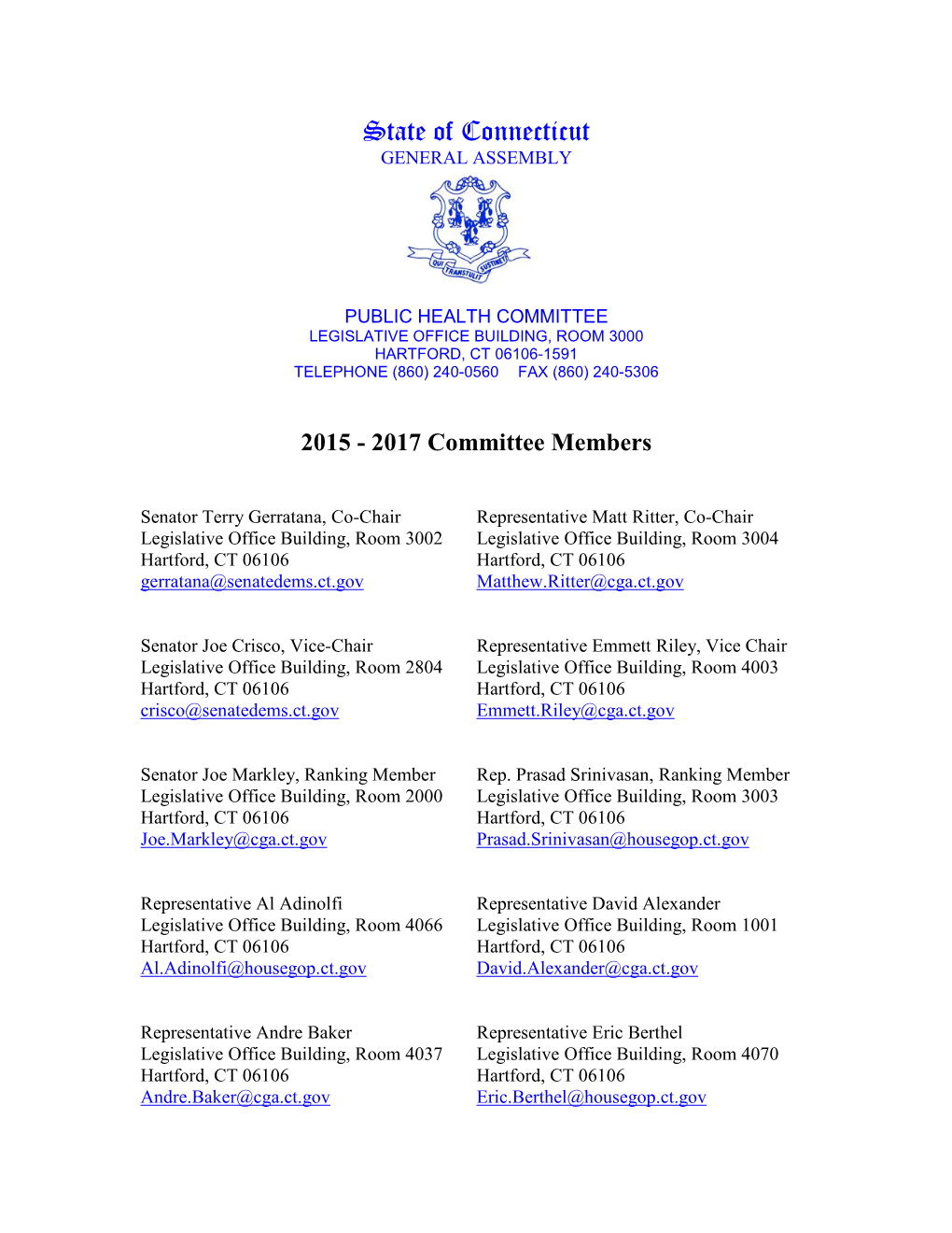 2011-2012 Committee Members