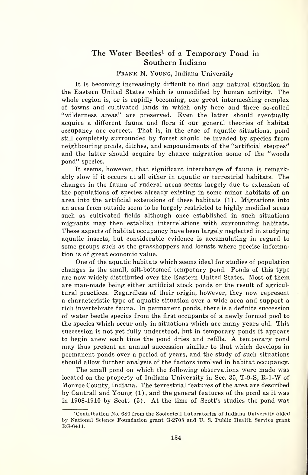 Proceedings of the Indiana Academy of Science