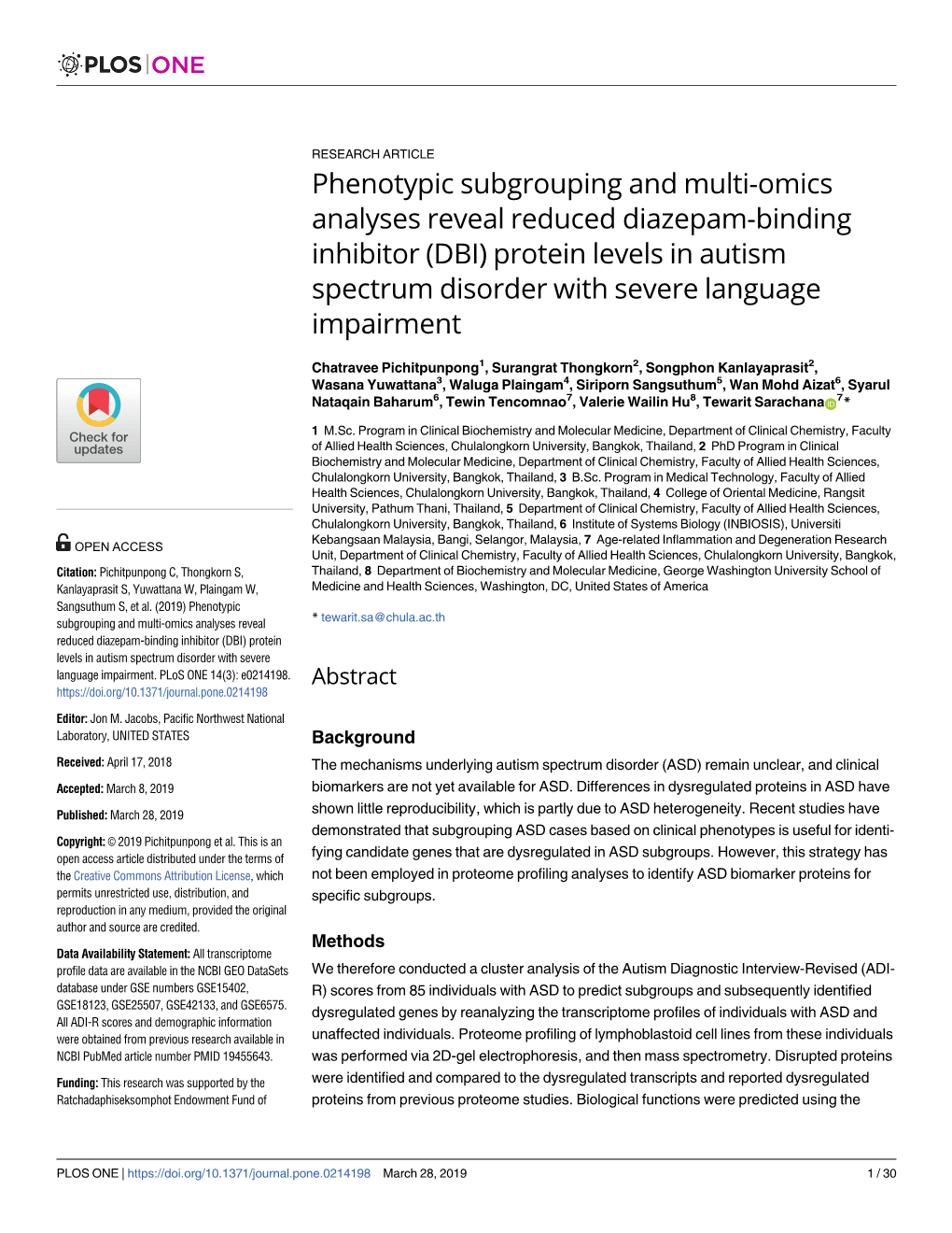 Phenotypic Subgrouping and Multi-Omics Analyses Reveal