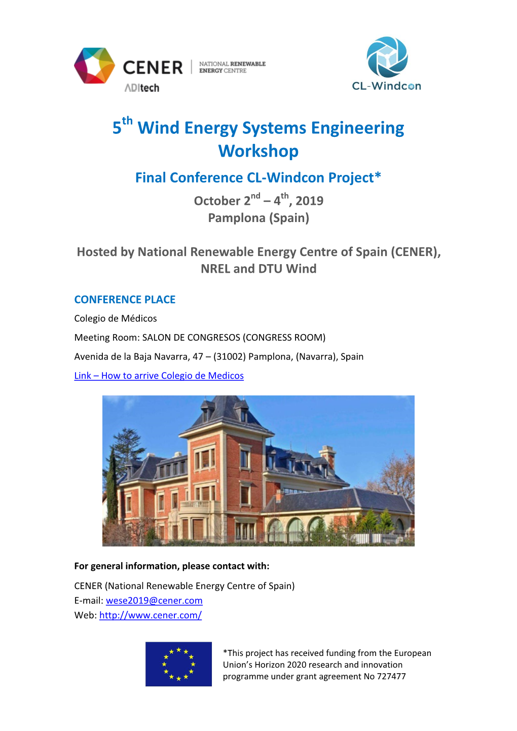 5 Wind Energy Systems Engineering Workshop