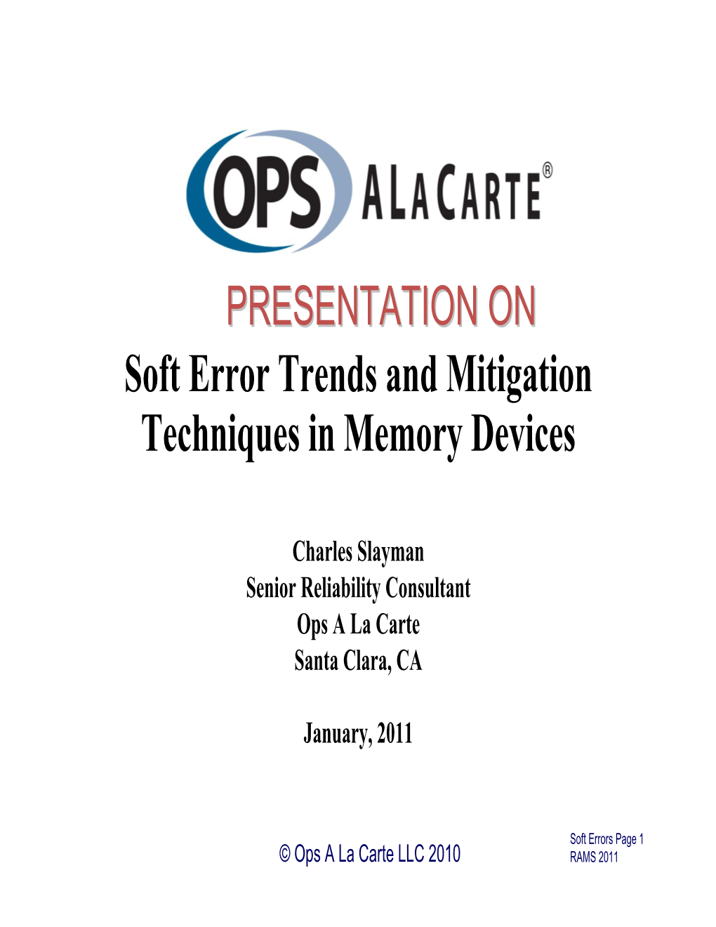 Soft Error Trends and Mitigation Techniques in Memory Devices
