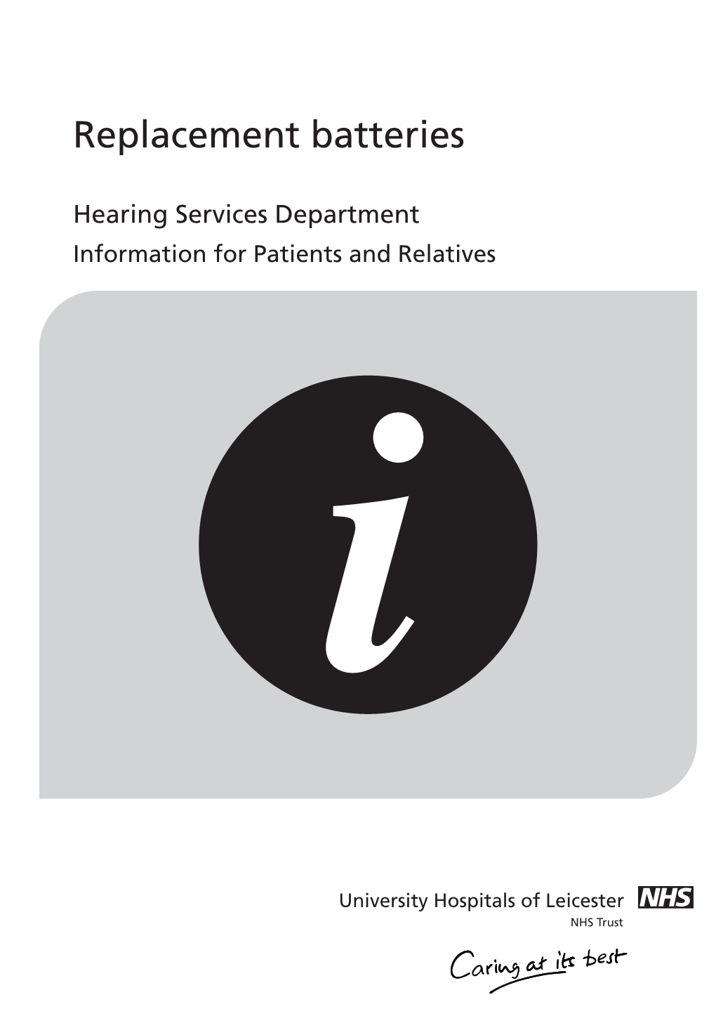 Battery Distribution for Hearing Aids Information [Pdf / 97KB]