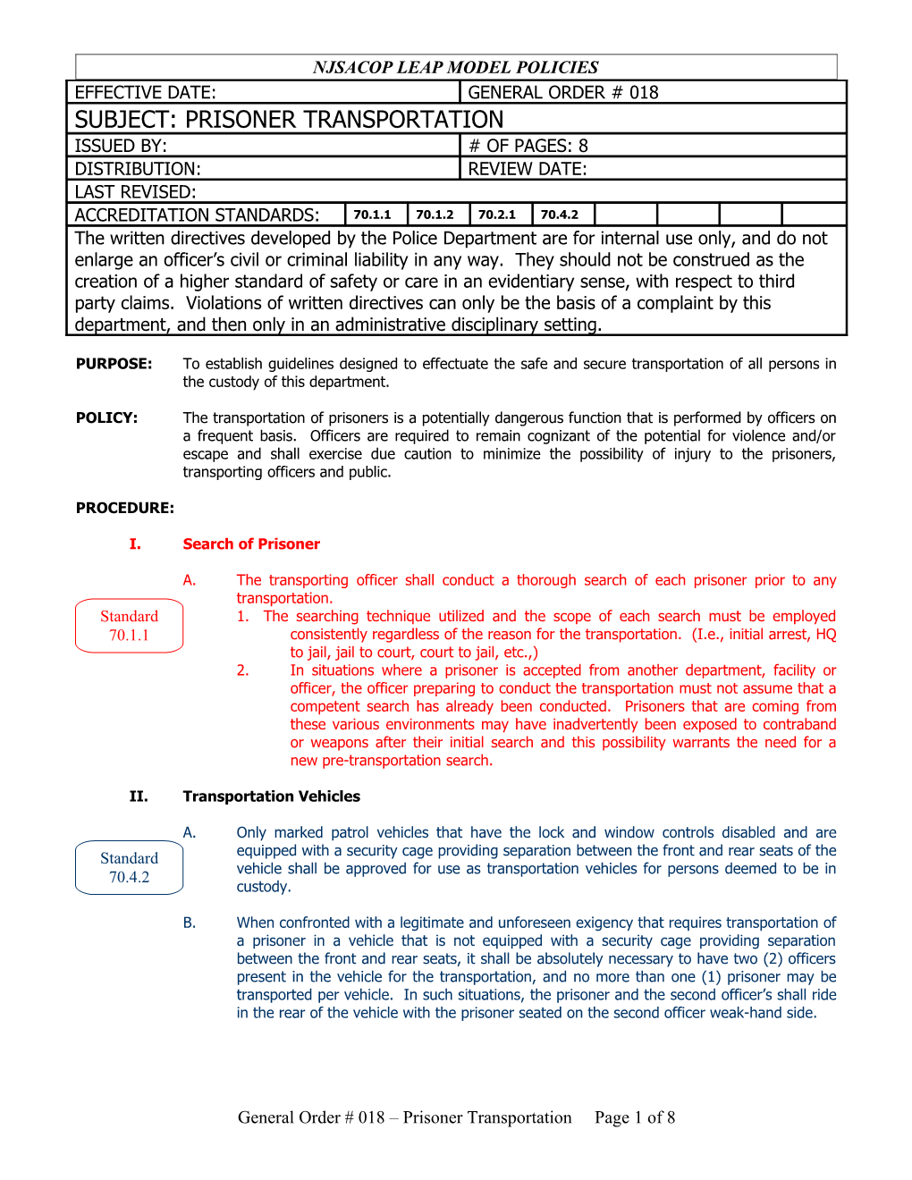 Njsacop Leap Model Policies s1