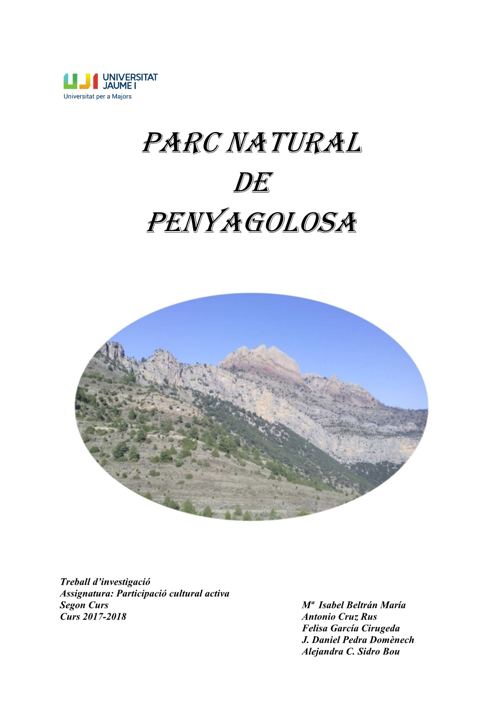 Definitiu 160418 Parc Natural De Penyagolosa