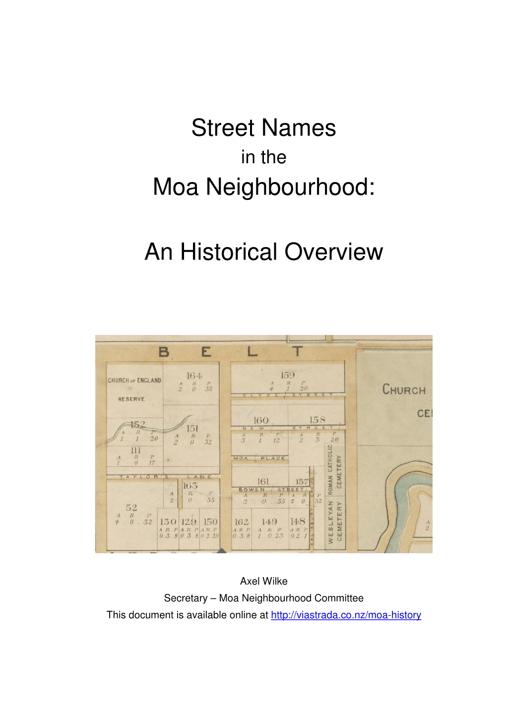 Street Names Moa Neighbourhood