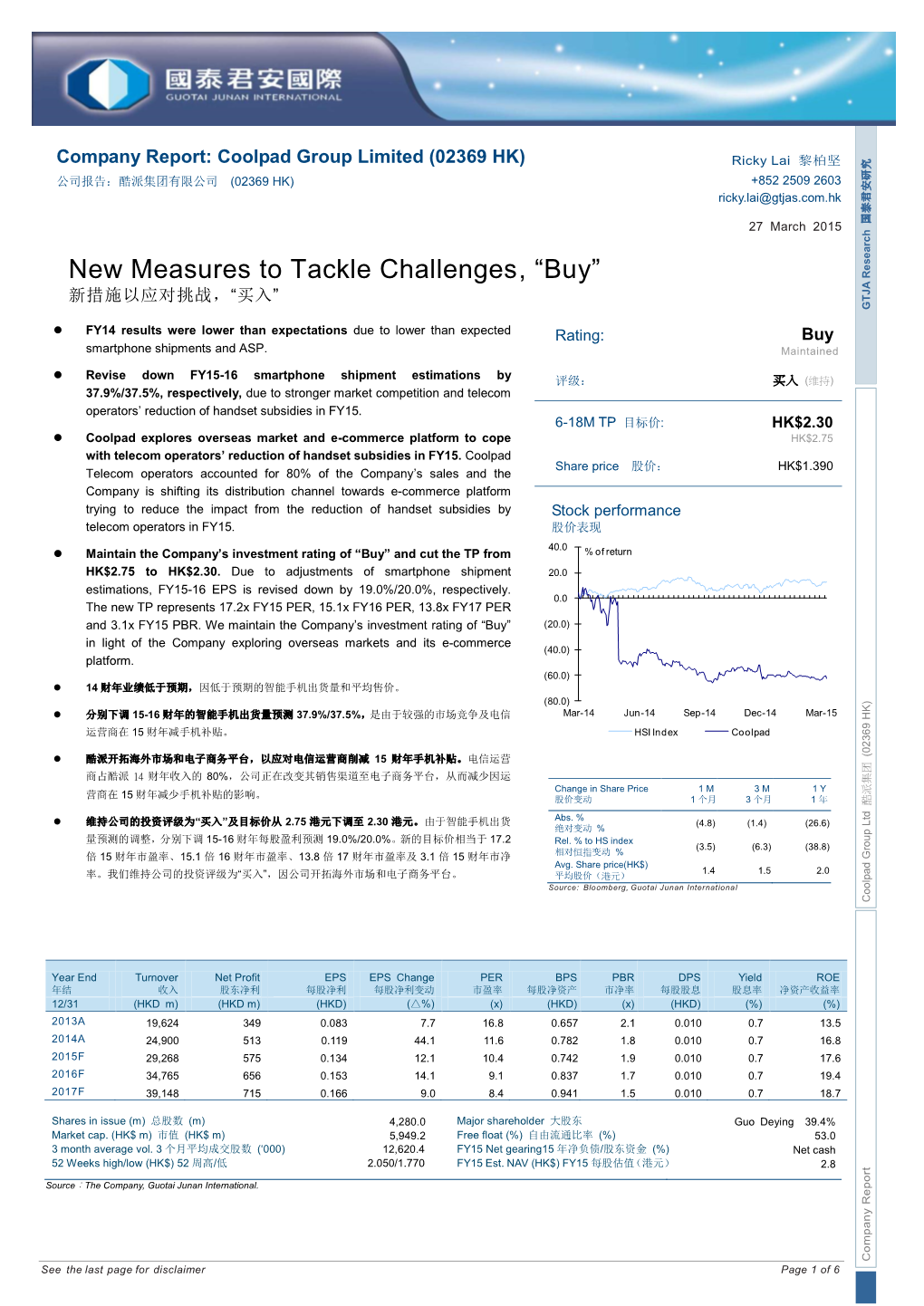 Company Report: Sinotrans Shipping (00368