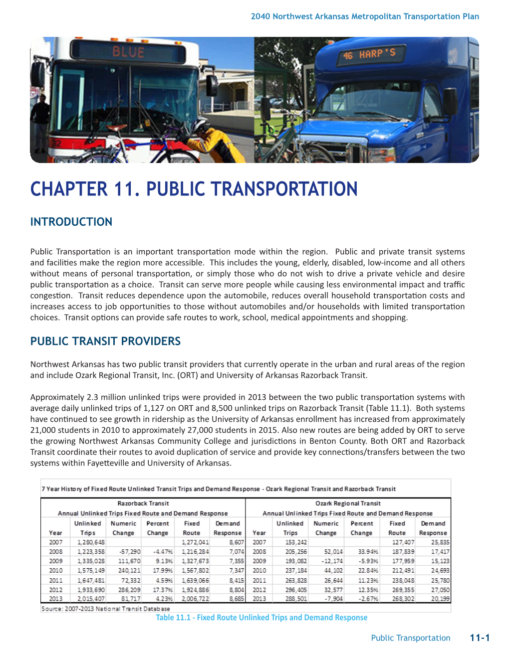 Chapter 11. Public Transportation