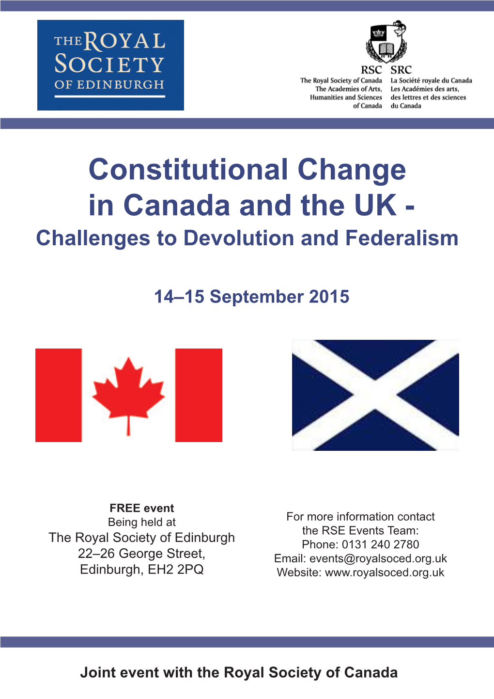 Constitutional Change in Canada and the UK - Challenges to Devolution and Federalism