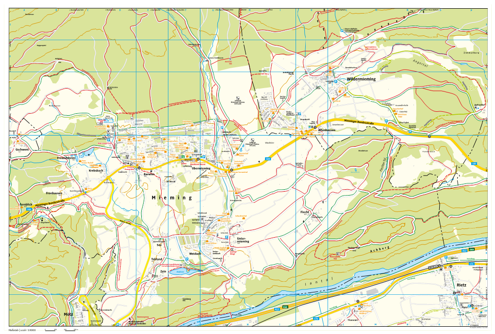 Ortsplan Mieming+Wildermieming