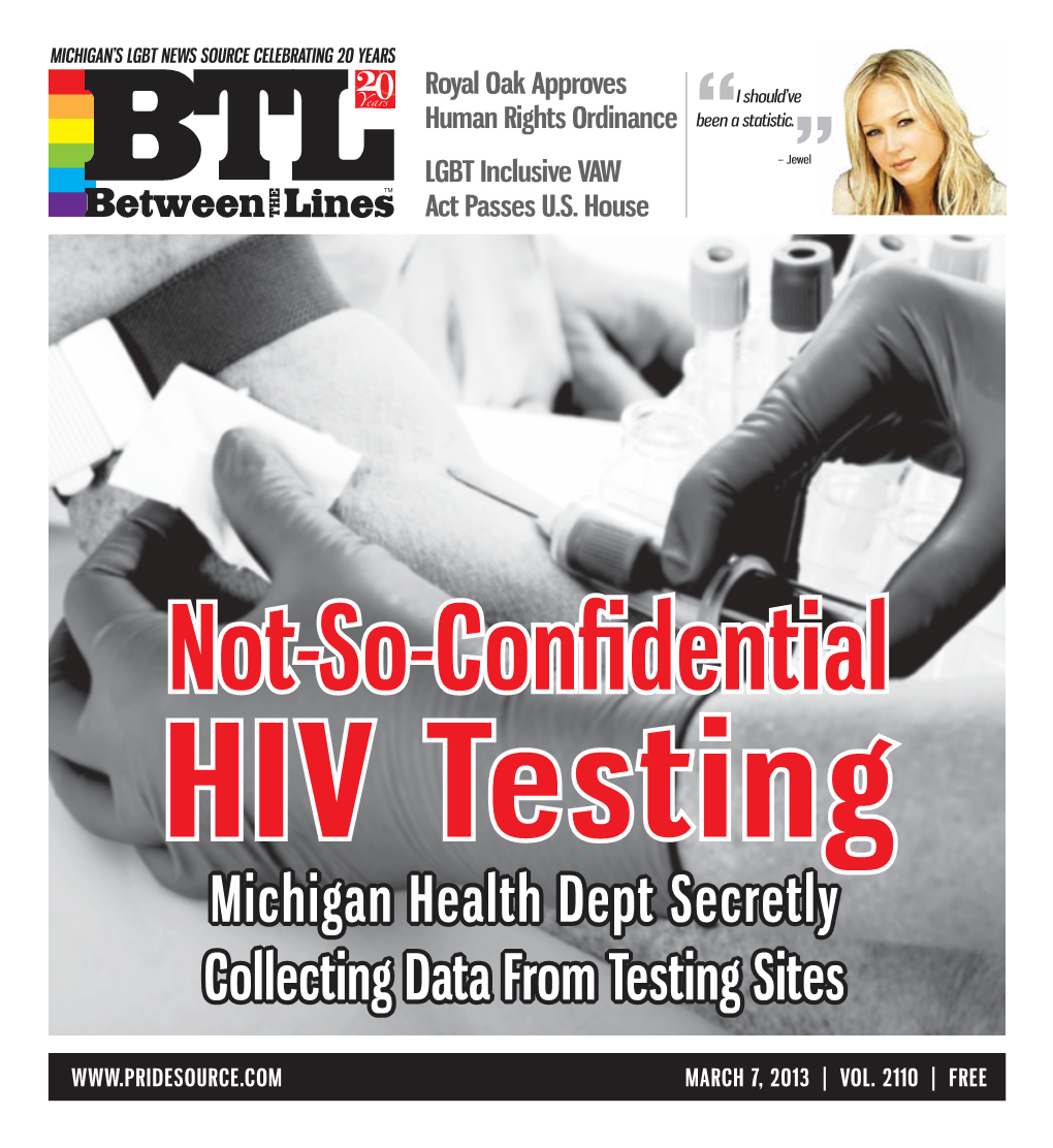 Michigan Health Dept Secretly Collecting Data from Testing Sites