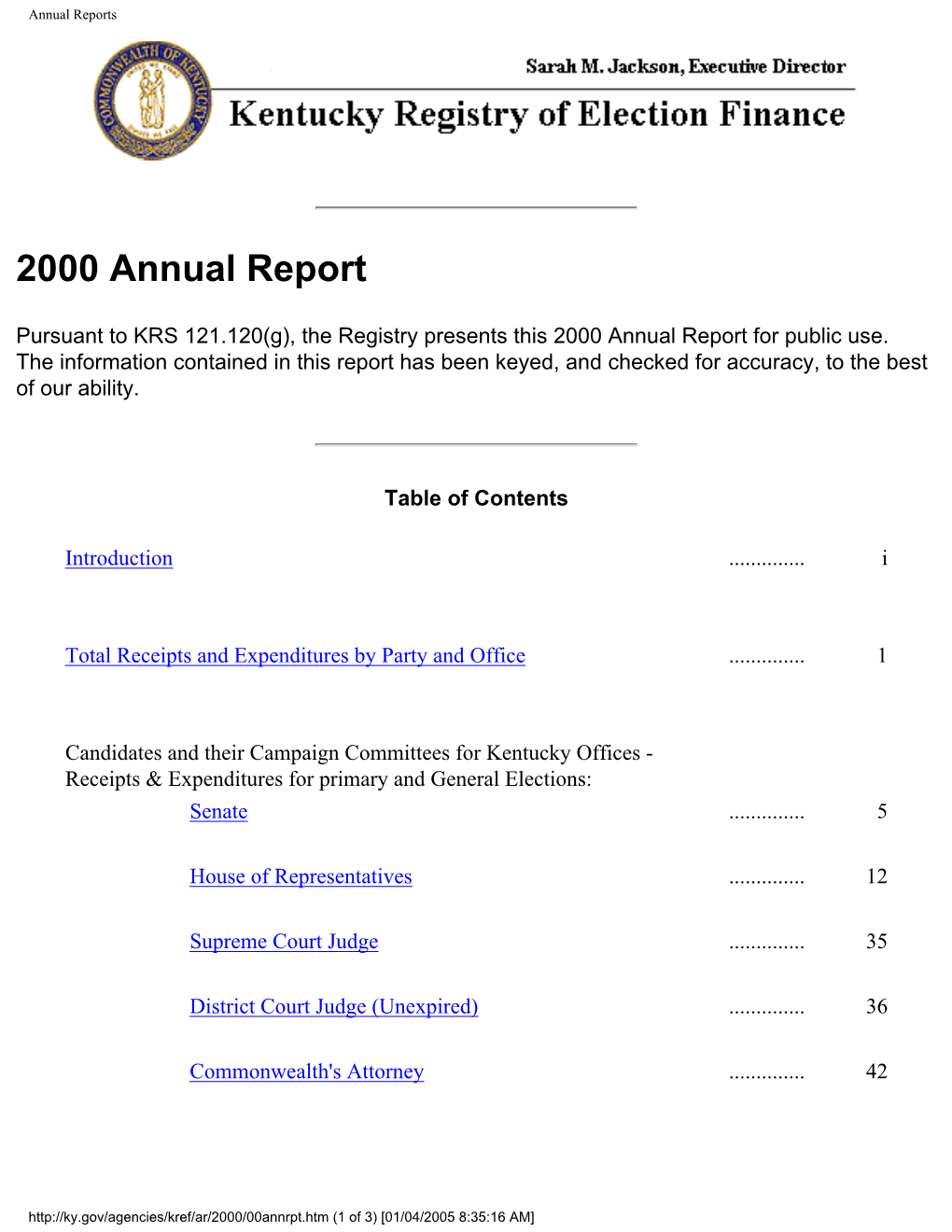 Annual Reports