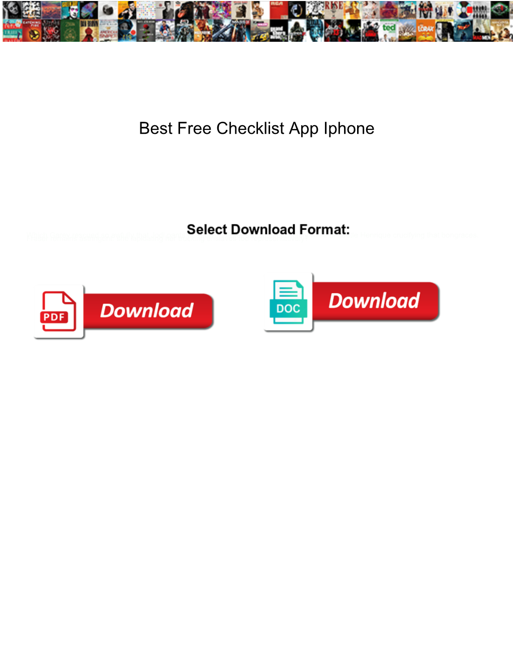 Best Free Checklist App Iphone