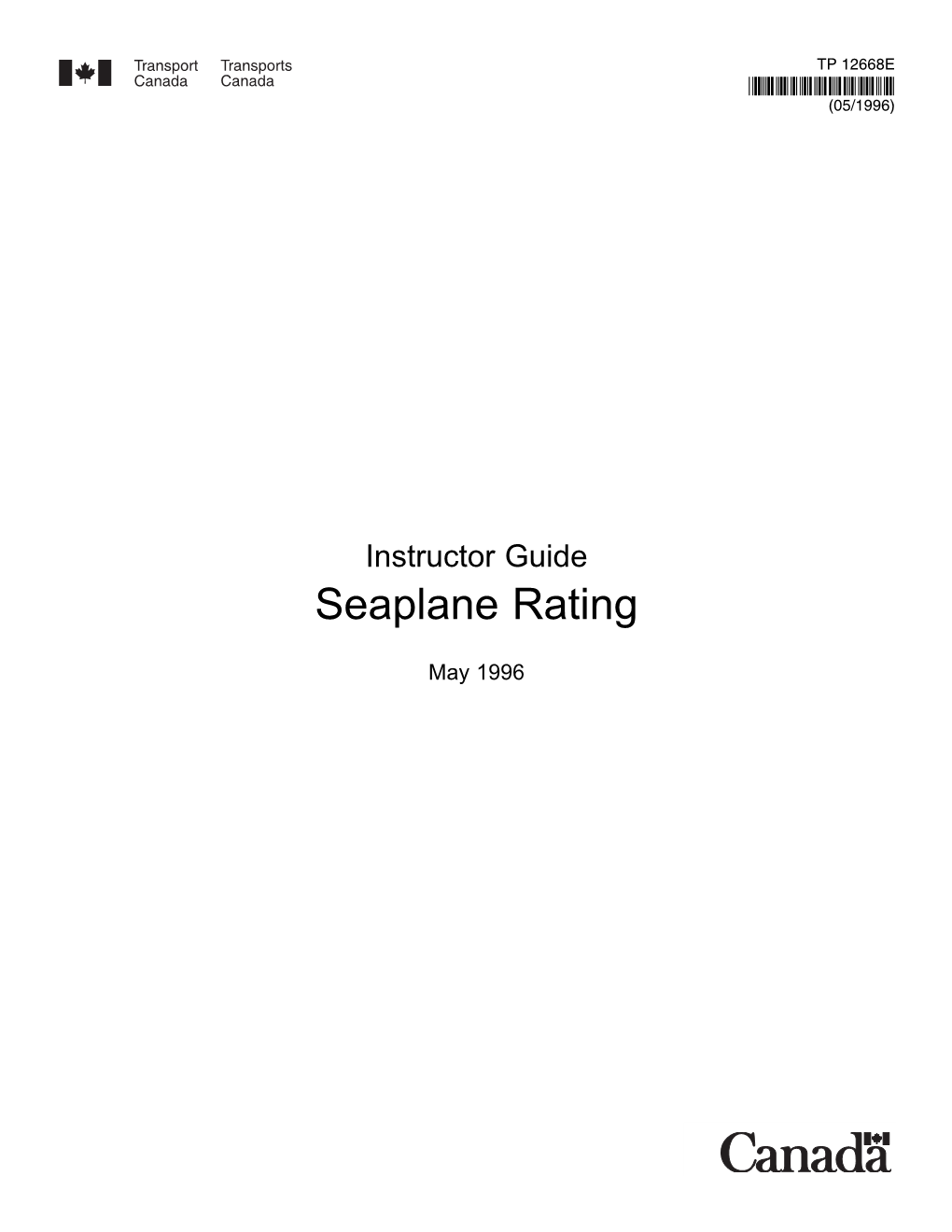 Seaplane Rating