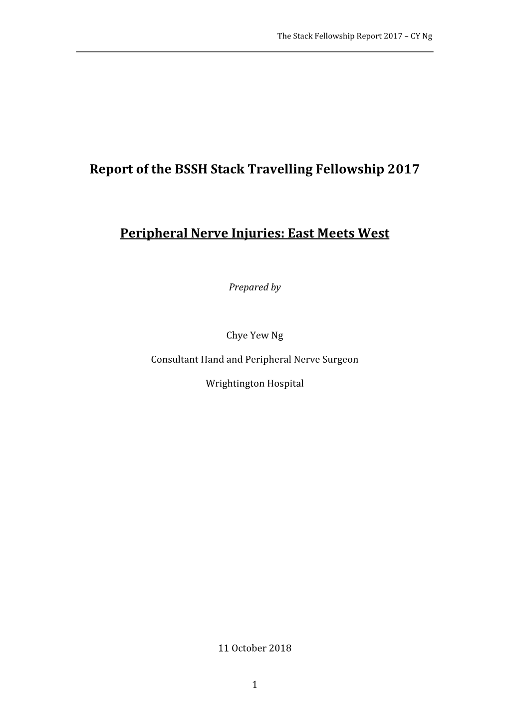 Peripheral Nerve Injuries: East Meets West