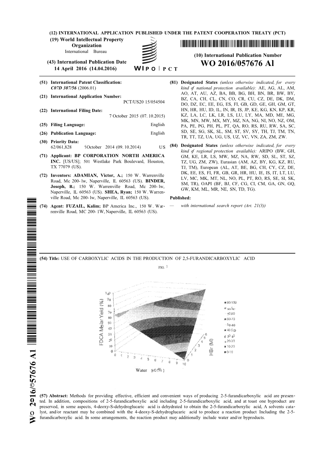 WO 2016/057676 Al 14 April 2016 (14.04.2016) P O P C T