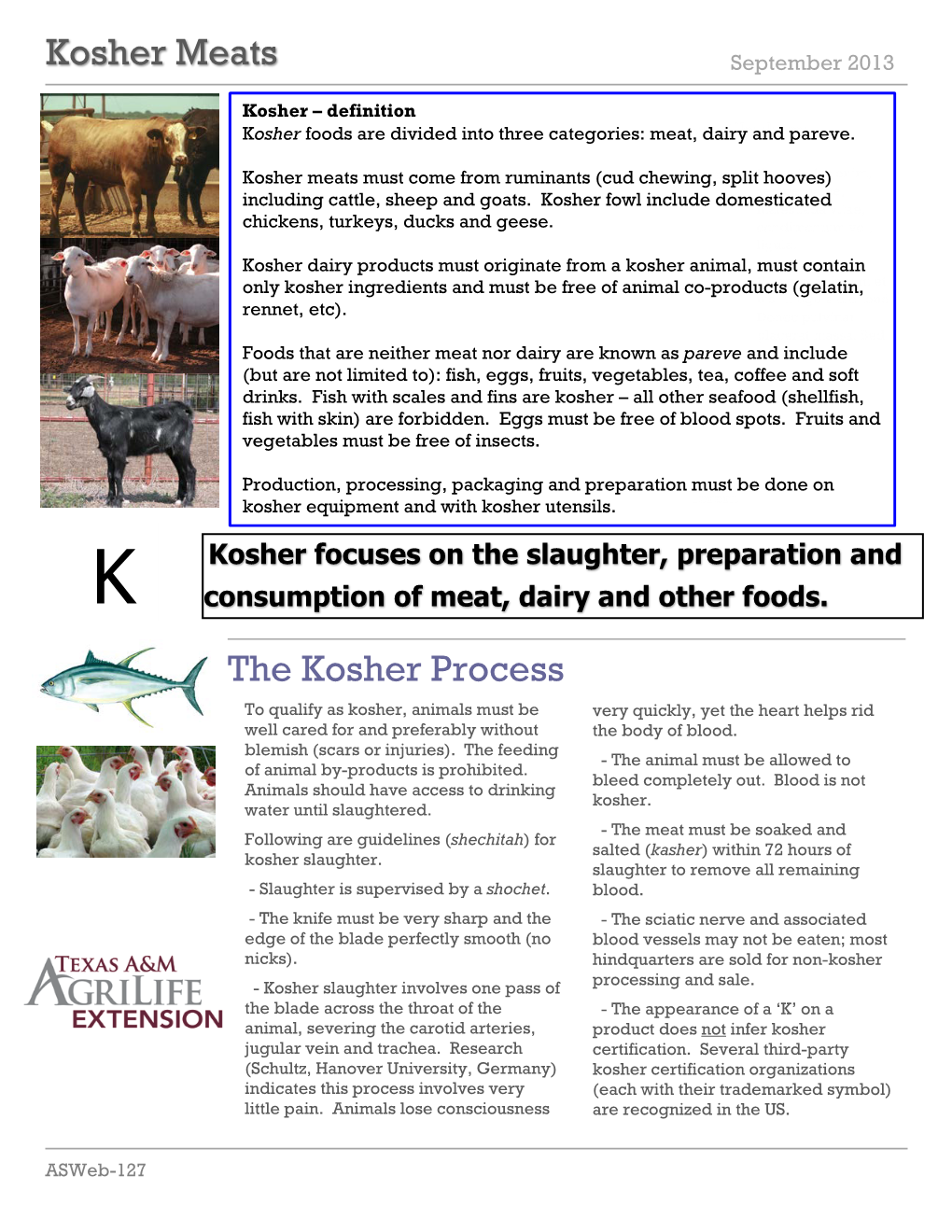 Kosher Foods Are Divided Into Three Categories: Meat,Vestibulum: Dairy and Pareve