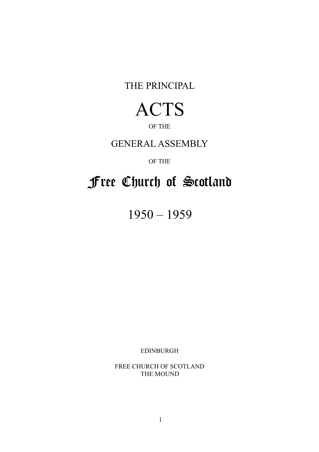 Acts 1950-1959
