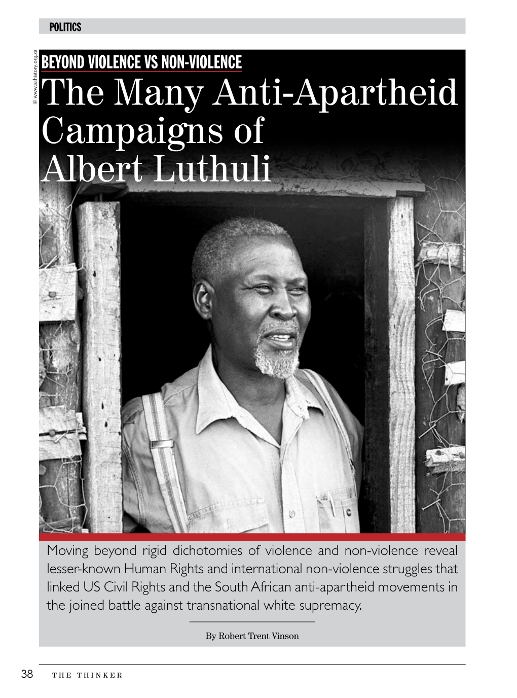 The Many Anti-Apartheid Campaigns of Albert Luthuli
