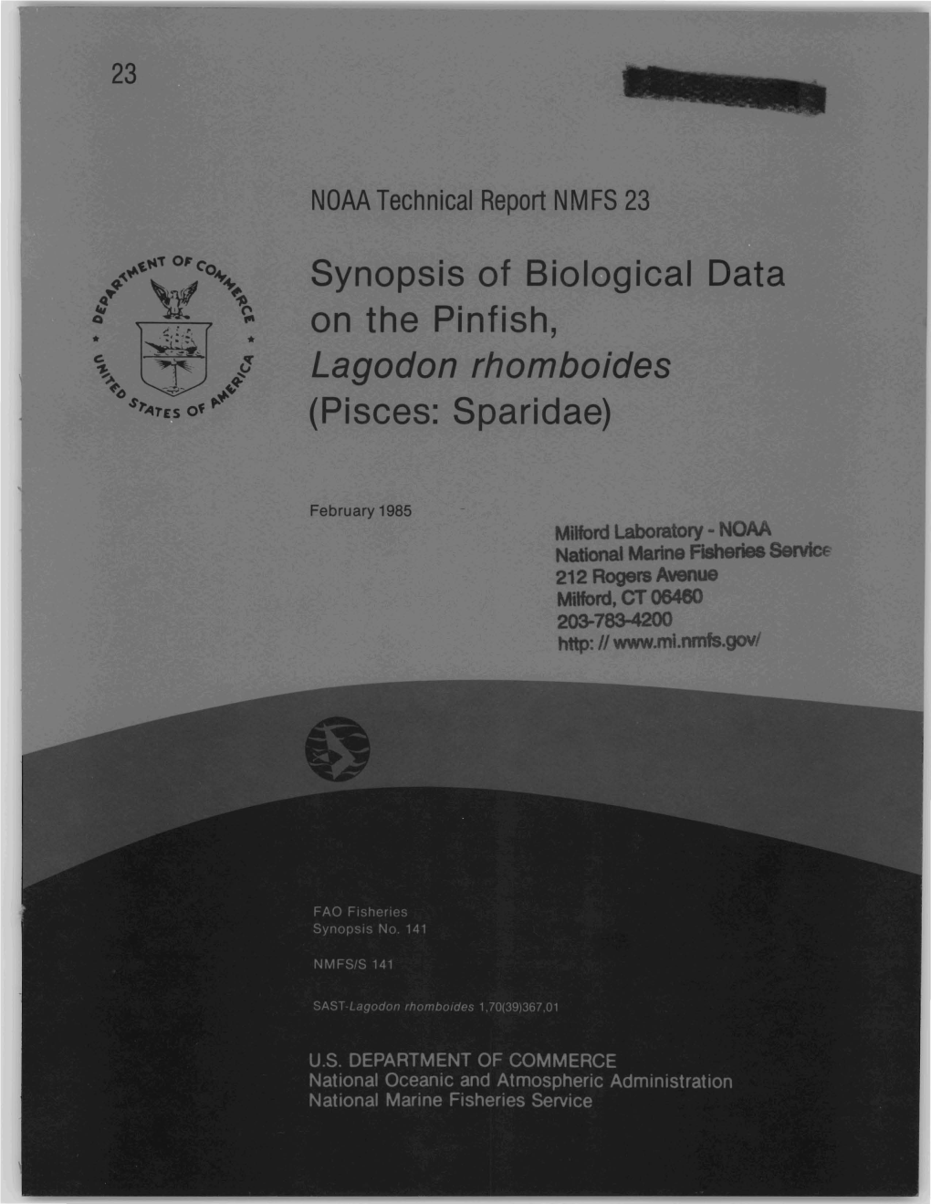 TR 23. Synopsis of Biological Data on The