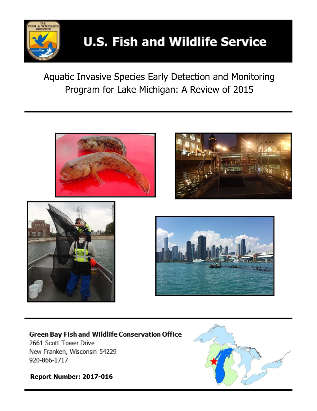 Aquatic Invasive Species Early Detection and Monitoring Program for Lake Michigan: a Review of 2015