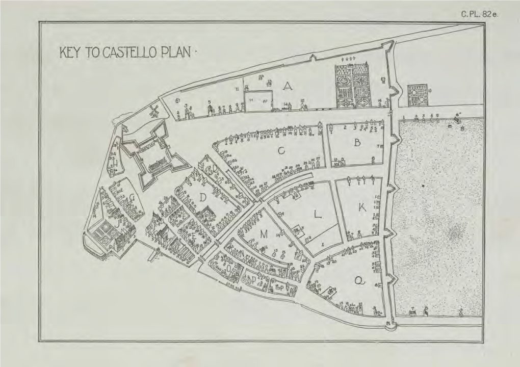 Key to Castello Plan . Description of Plates