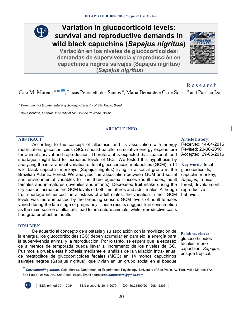 Variation in Glucocorticoid Levels: Survival and Reproductive Demands