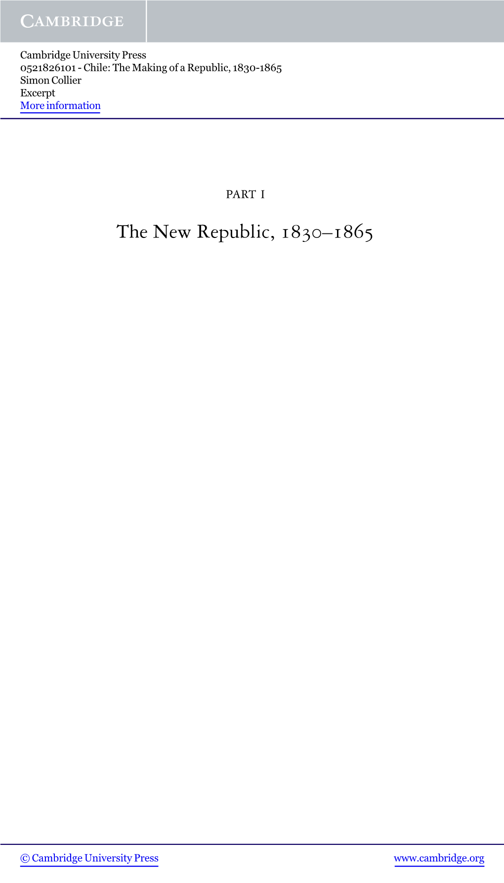 The New Republic, 1830–1865