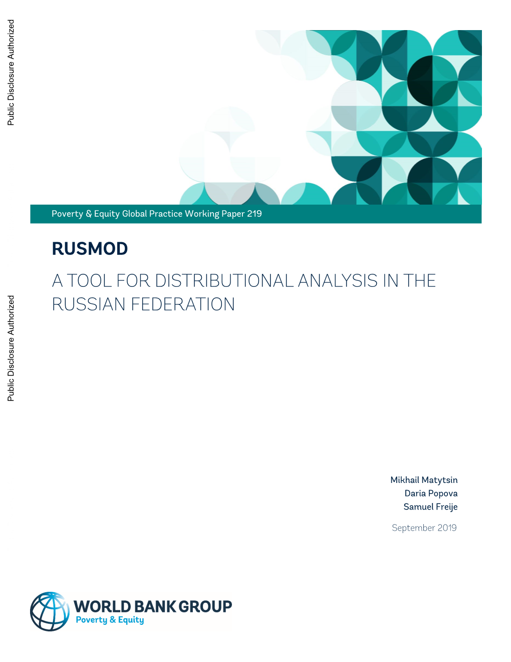 Rusmod a Tool for Distributional Analysis in the Russian Federation